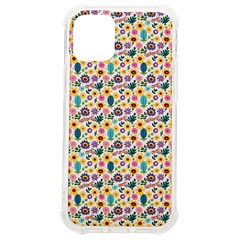 Floral Flowers Leaves Tropical Pattern Iphone 12 Mini Tpu Uv Print Case	