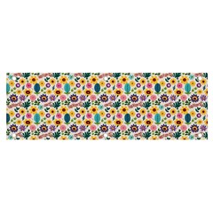 Floral Flowers Leaves Tropical Pattern Banner And Sign 6  X 2 