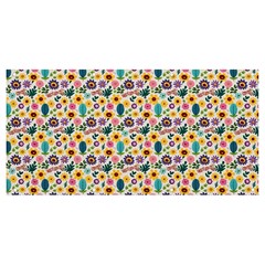 Floral Flowers Leaves Tropical Pattern Banner And Sign 8  X 4 