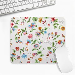 Vintage Floral Flower Pattern Art Nature Blooming Blossom Botanical Botany Large Mousepad