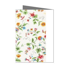 Vintage Floral Flower Pattern Art Nature Blooming Blossom Botanical Botany Mini Greeting Cards (pkg Of 8) by Maspions