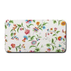 Vintage Floral Flower Pattern Art Nature Blooming Blossom Botanical Botany Medium Bar Mat