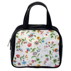 Vintage Floral Flower Pattern Art Nature Blooming Blossom Botanical Botany Classic Handbag (one Side)