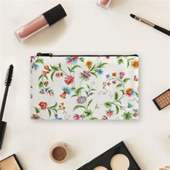 Vintage Floral Flower Pattern Art Nature Blooming Blossom Botanical Botany Cosmetic Bag (small) by Maspions