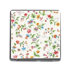 Vintage Floral Flower Pattern Art Nature Blooming Blossom Botanical Botany Memory Card Reader (square 5 Slot) by Maspions