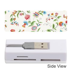 Vintage Floral Flower Pattern Art Nature Blooming Blossom Botanical Botany Memory Card Reader (stick)