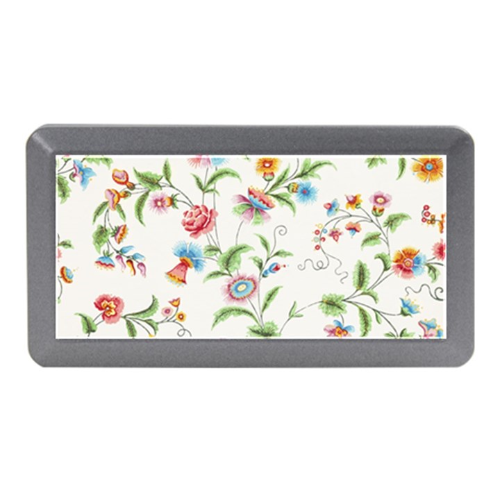 Vintage Floral Flower Pattern Art Nature Blooming Blossom Botanical Botany Memory Card Reader (Mini)