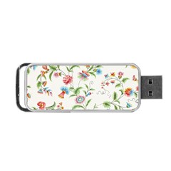 Vintage Floral Flower Pattern Art Nature Blooming Blossom Botanical Botany Portable Usb Flash (two Sides)