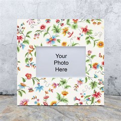 Vintage Floral Flower Pattern Art Nature Blooming Blossom Botanical Botany White Box Photo Frame 4  X 6 