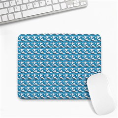 Blue Wave Sea Ocean Pattern Background Beach Nature Water Small Mousepad