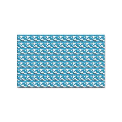 Blue Wave Sea Ocean Pattern Background Beach Nature Water Sticker Rectangular (100 Pack)