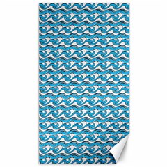 Blue Wave Sea Ocean Pattern Background Beach Nature Water Canvas 40  X 72 