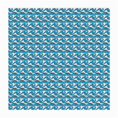 Blue Wave Sea Ocean Pattern Background Beach Nature Water Medium Glasses Cloth