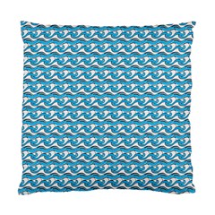 Blue Wave Sea Ocean Pattern Background Beach Nature Water Standard Cushion Case (one Side)