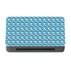 Blue Wave Sea Ocean Pattern Background Beach Nature Water Memory Card Reader With Cf by Maspions