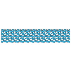 Blue Wave Sea Ocean Pattern Background Beach Nature Water Small Premium Plush Fleece Scarf