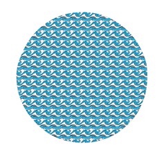 Blue Wave Sea Ocean Pattern Background Beach Nature Water Mini Round Pill Box (pack Of 3) by Maspions