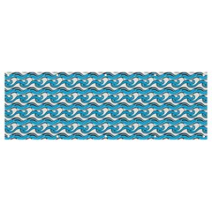 Blue Wave Sea Ocean Pattern Background Beach Nature Water Banner And Sign 12  X 4  by Maspions