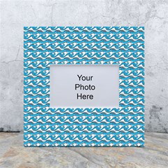 Blue Wave Sea Ocean Pattern Background Beach Nature Water White Box Photo Frame 4  X 6  by Maspions