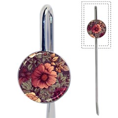 Flowers Pattern Texture Design Nature Art Colorful Surface Vintage Book Mark