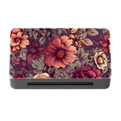 Flowers Pattern Texture Design Nature Art Colorful Surface Vintage Memory Card Reader With Cf by Maspions