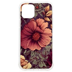 Flowers Pattern Texture Design Nature Art Colorful Surface Vintage Iphone 12/12 Pro Tpu Uv Print Case by Maspions