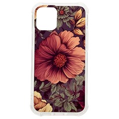 Flowers Pattern Texture Design Nature Art Colorful Surface Vintage Iphone 12 Mini Tpu Uv Print Case	 by Maspions