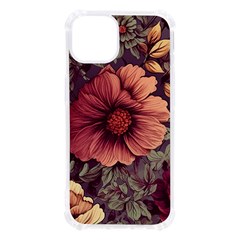 Flowers Pattern Texture Design Nature Art Colorful Surface Vintage Iphone 13 Tpu Uv Print Case by Maspions