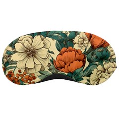 Flowers Pattern Texture Art Colorful Nature Painting Surface Vintage Sleep Mask