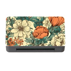 Flowers Pattern Texture Art Colorful Nature Painting Surface Vintage Memory Card Reader With Cf