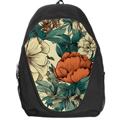 Flowers Pattern Texture Art Colorful Nature Painting Surface Vintage Backpack Bag