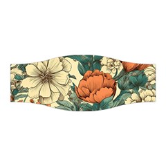 Flowers Pattern Texture Art Colorful Nature Painting Surface Vintage Stretchable Headband by Maspions