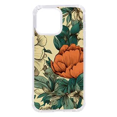 Flowers Pattern Texture Art Colorful Nature Painting Surface Vintage Iphone 14 Pro Max Tpu Uv Print Case by Maspions