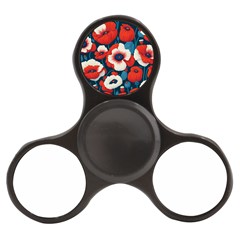 Red Poppies Flowers Art Nature Pattern Finger Spinner