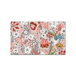 Vintage Floral Flower Art Nature Blooming Blossom Botanical Botany Pattern Sticker (Rectangular) Front