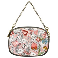 Vintage Floral Flower Art Nature Blooming Blossom Botanical Botany Pattern Chain Purse (one Side)