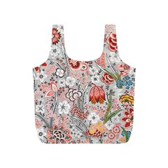 Vintage Floral Flower Art Nature Blooming Blossom Botanical Botany Pattern Full Print Recycle Bag (s)