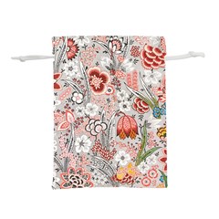 Vintage Floral Flower Art Nature Blooming Blossom Botanical Botany Pattern Lightweight Drawstring Pouch (s)