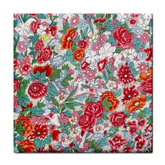 Flower Bloom Blossom Botanical Color Colorful Colour Element Digital Floral Floral Pattern Tile Coaster