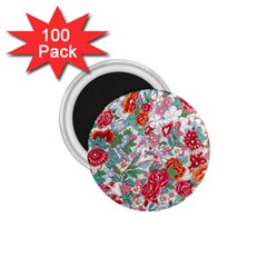 Flower Bloom Blossom Botanical Color Colorful Colour Element Digital Floral Floral Pattern 1 75  Magnets (100 Pack) 