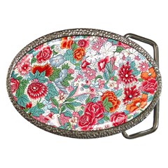 Flower Bloom Blossom Botanical Color Colorful Colour Element Digital Floral Floral Pattern Belt Buckles by Maspions