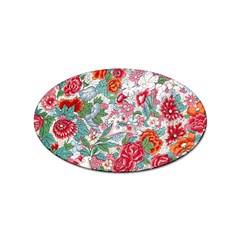 Flower Bloom Blossom Botanical Color Colorful Colour Element Digital Floral Floral Pattern Sticker Oval (100 Pack) by Maspions