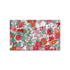 Flower Bloom Blossom Botanical Color Colorful Colour Element Digital Floral Floral Pattern Sticker Rectangular (100 Pack)