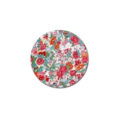 Flower Bloom Blossom Botanical Color Colorful Colour Element Digital Floral Floral Pattern Golf Ball Marker