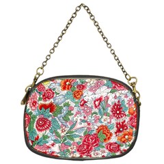 Flower Bloom Blossom Botanical Color Colorful Colour Element Digital Floral Floral Pattern Chain Purse (two Sides) by Maspions