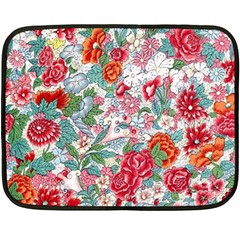 Flower Bloom Blossom Botanical Color Colorful Colour Element Digital Floral Floral Pattern Fleece Blanket (mini)