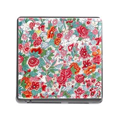 Flower Bloom Blossom Botanical Color Colorful Colour Element Digital Floral Floral Pattern Memory Card Reader (square 5 Slot)