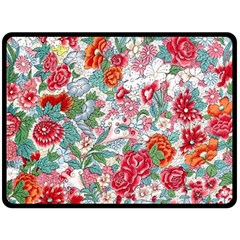 Flower Bloom Blossom Botanical Color Colorful Colour Element Digital Floral Floral Pattern Fleece Blanket (large)