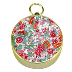 Flower Bloom Blossom Botanical Color Colorful Colour Element Digital Floral Floral Pattern Gold Compasses