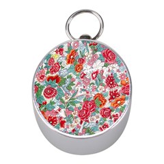 Flower Bloom Blossom Botanical Color Colorful Colour Element Digital Floral Floral Pattern Mini Silver Compasses